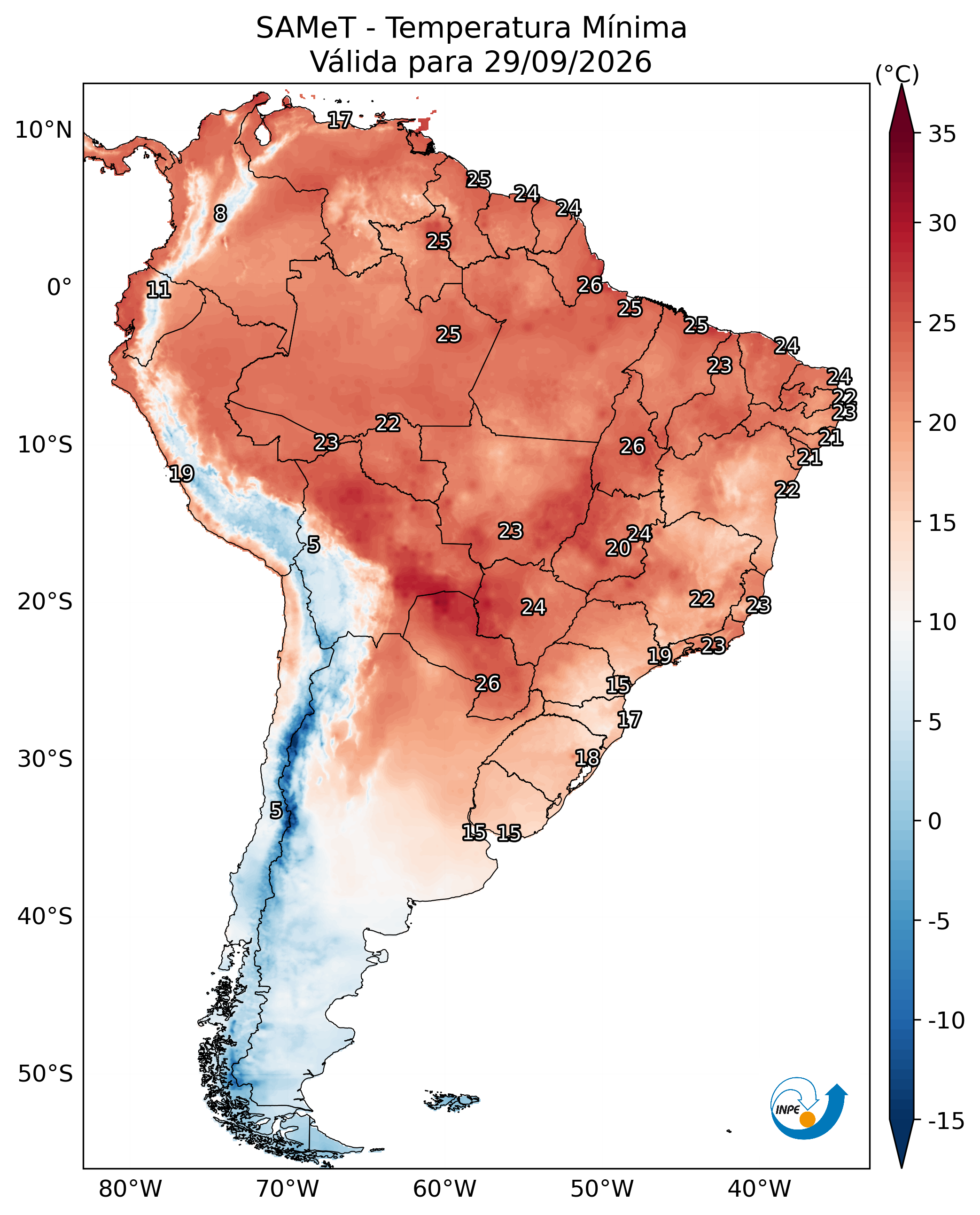 Mapa CPTEC TMIN
